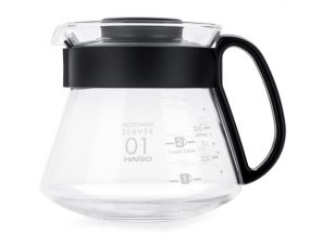 Servírovací konvička Hario V60-01 s plastovým uchem