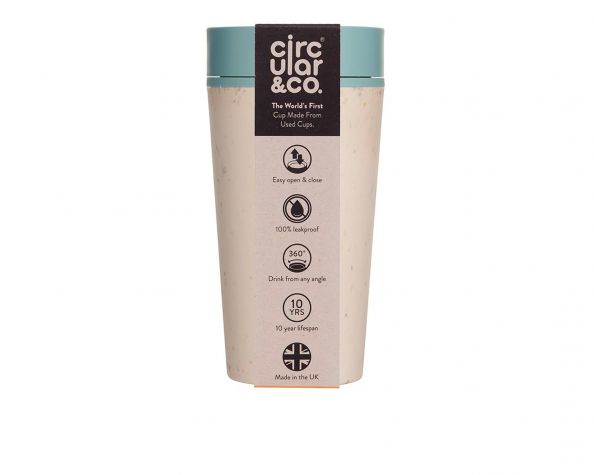 Kelímek rCUP/Circular&CO Cream and Teal 340 ml