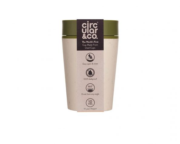 Kelímek rCUP/Circular&CO Cream and Green 227 ml